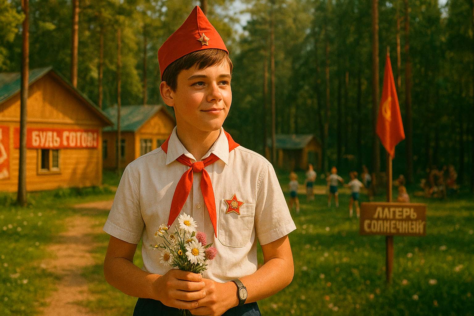 Новые значки в нашем лагере!
